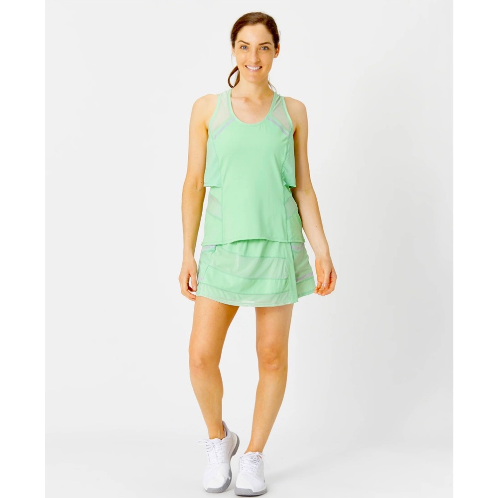 Small Sage Lucky in Love Women's Avant Garde Hi-Tech Tank